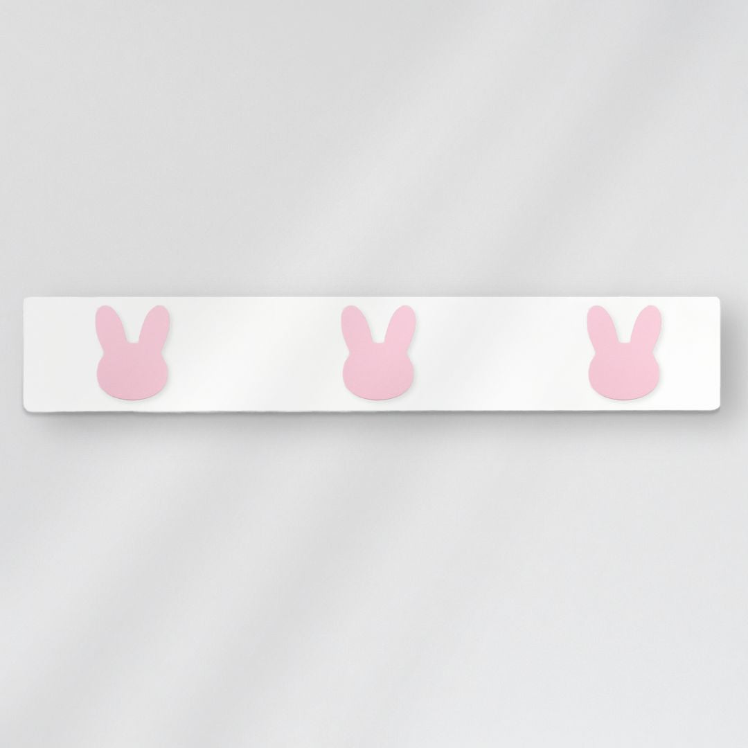 Perchero Infantil de Tres Colgadores Diseño Conejo