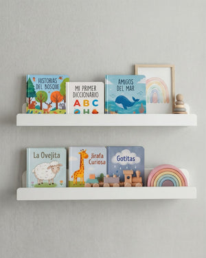Set 2 Repisas Montessori para libros 60 cm