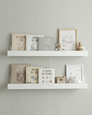 Set 2 Repisas Montessori para libros 60 cm