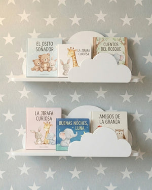Set 2 Repisas Nube para Cuentos