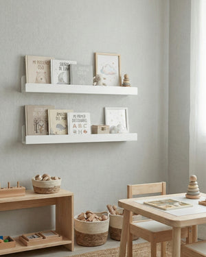 Set 2 Repisas Montessori para libros 60 cm