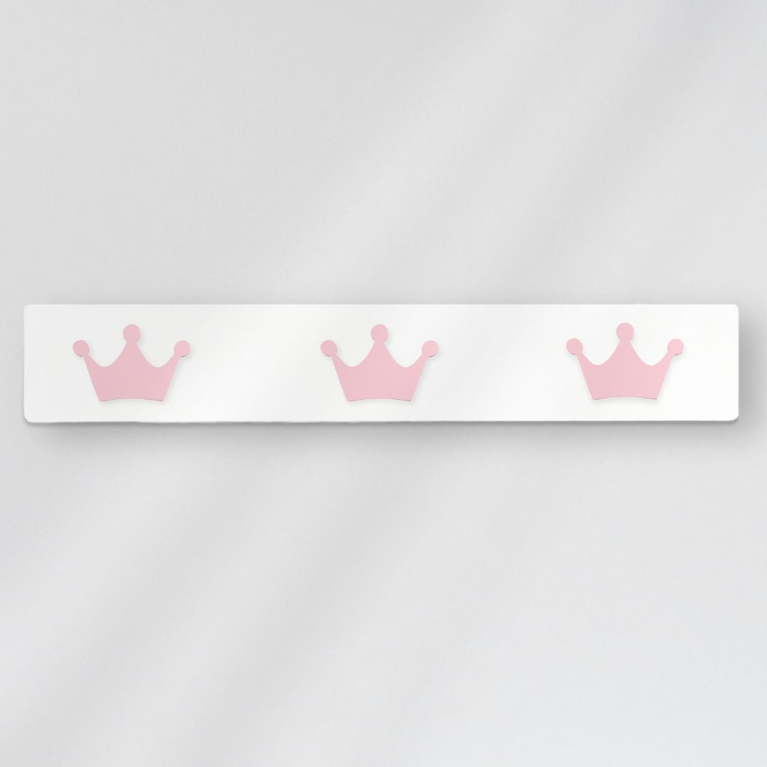 Perchero Infantil de Tres Colgadores Diseño Corona