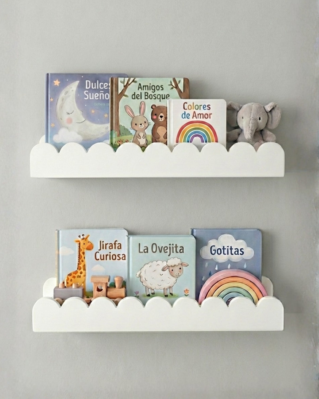 Set Dos Repisas de Ondas para Cuentos