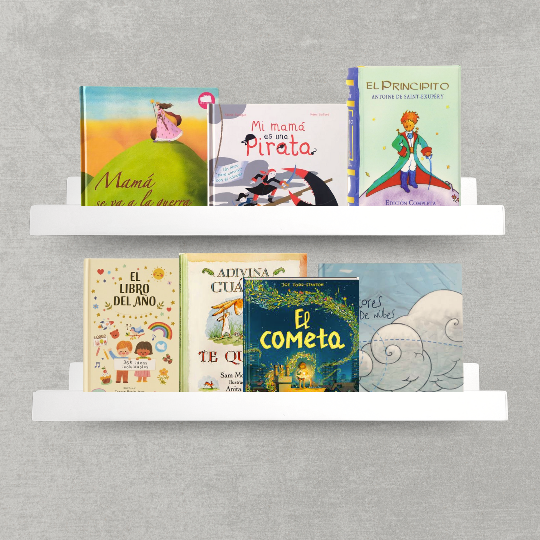 Set 2 Repisas Montessori para libros 60 cm