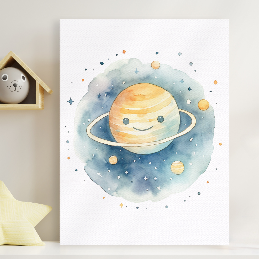 Set 3 cuadros infantiles Espacio Astronauta niño