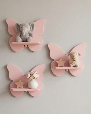 Set 3 Repisas Mariposas