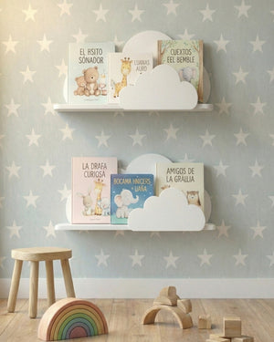 Set 2 Repisas Nube para Cuentos