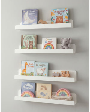 Set 4 Repisas Montessori para libros 50 cm