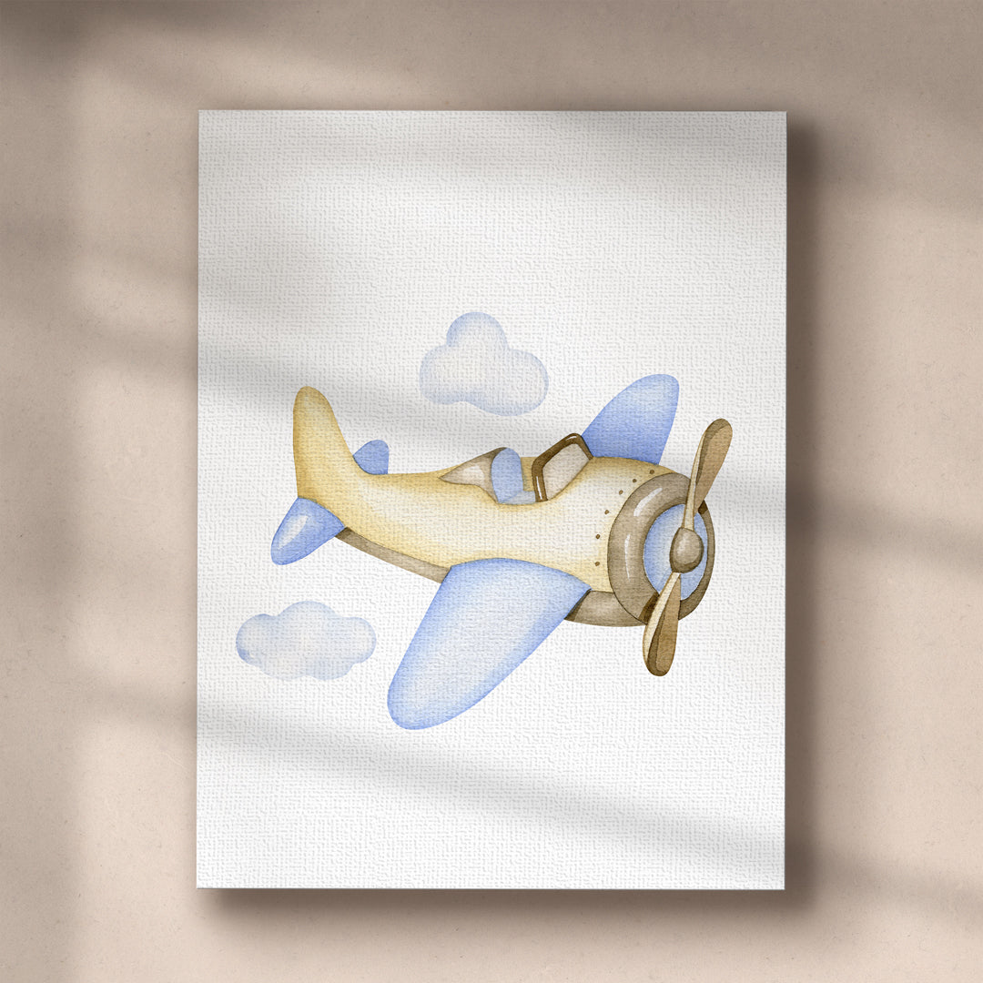 Set 3 cuadros infantiles Canvas Aviones