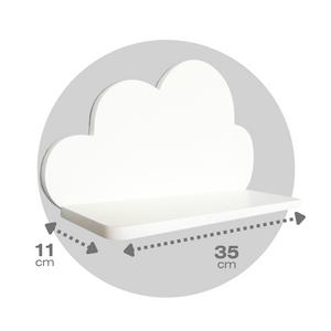 Set de 3 repisas Nube y Ondas