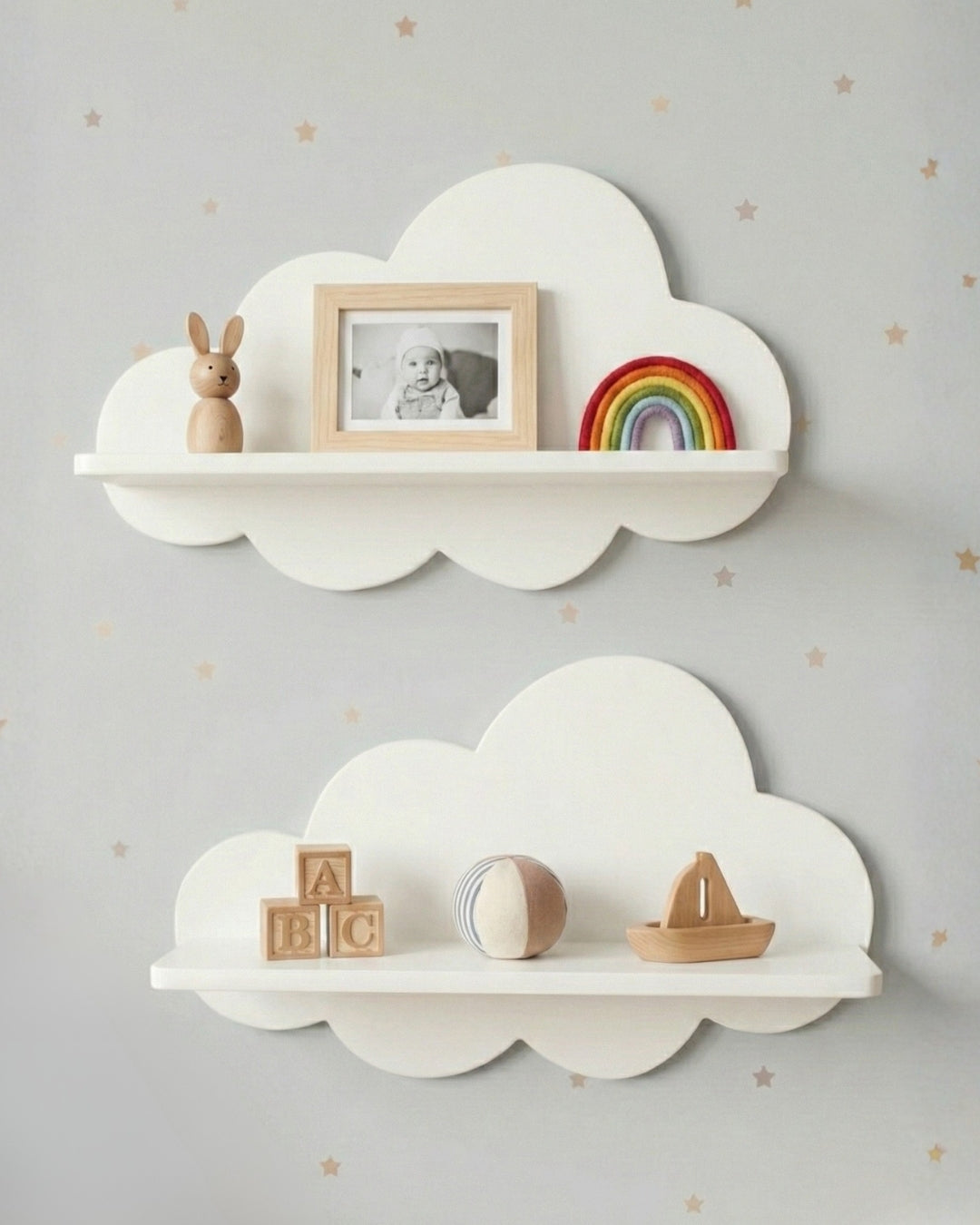 Set 2 Repisas de Nube Flotantes