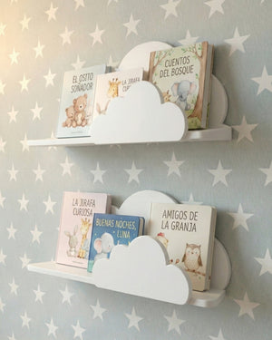Set 2 Repisas Nube para Cuentos