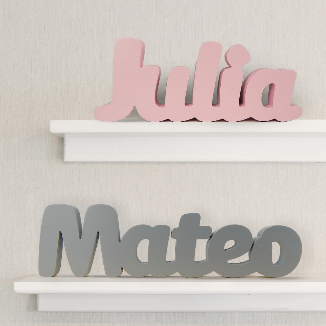 Letrero de madera ¨Modelo Jacob¨ letras decoración repisa infantil ...