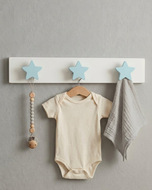 Perchero Infantil de Tres Colgadores Diseño Estrella