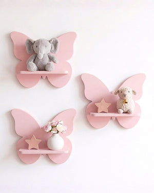 Set 3 Repisas Mariposas