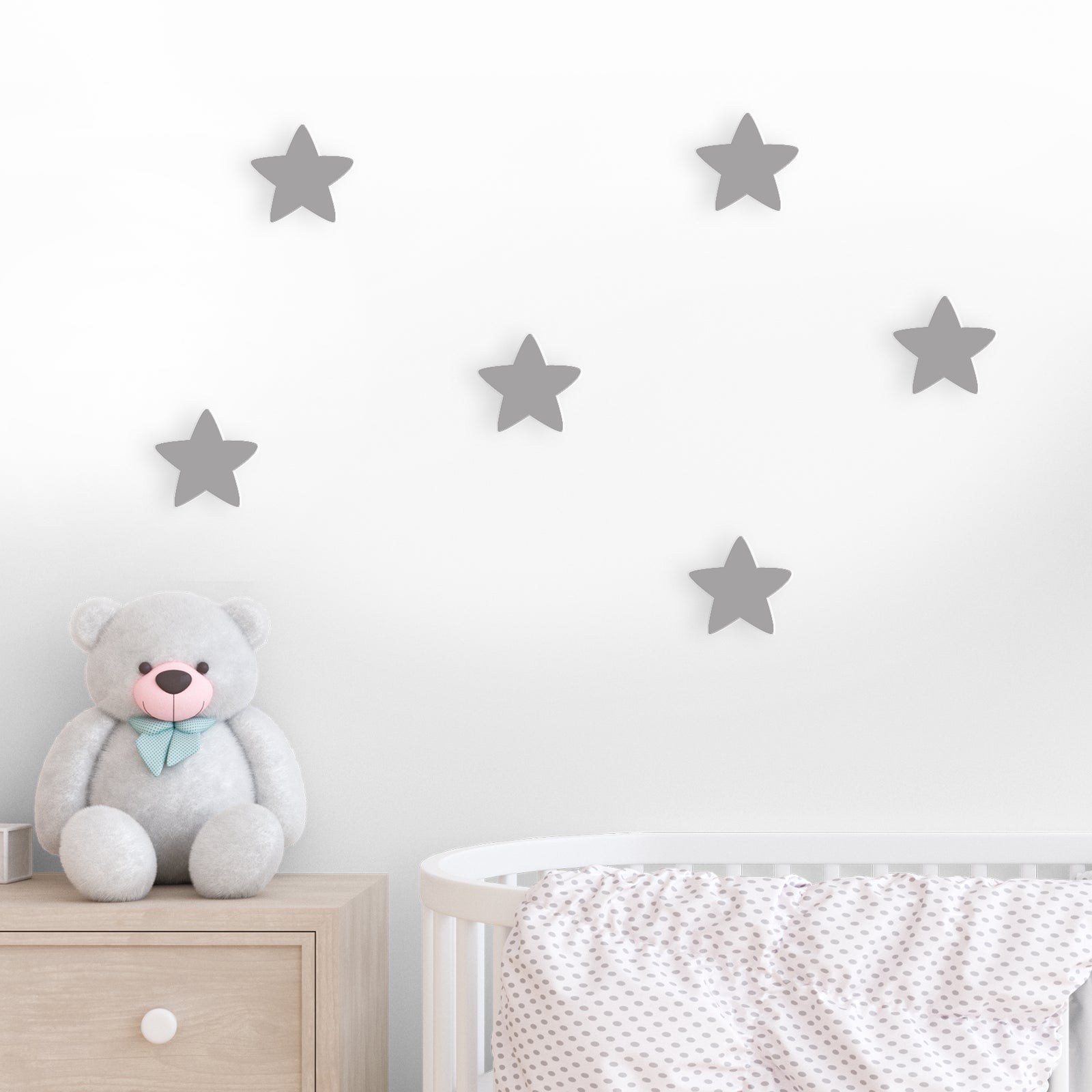 Set de 6 estrellas para pared